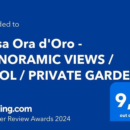 הוילה טרקוונדה Casa Ora D'Oro - Panoramic Views / Pool / Private Garden מראה חיצוני תמונה